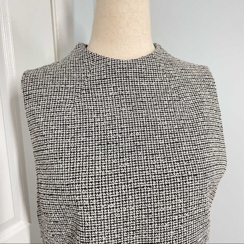 Alice+Olivia Employed Tweed High Neck Dress size 8 - Picture 6 of 13